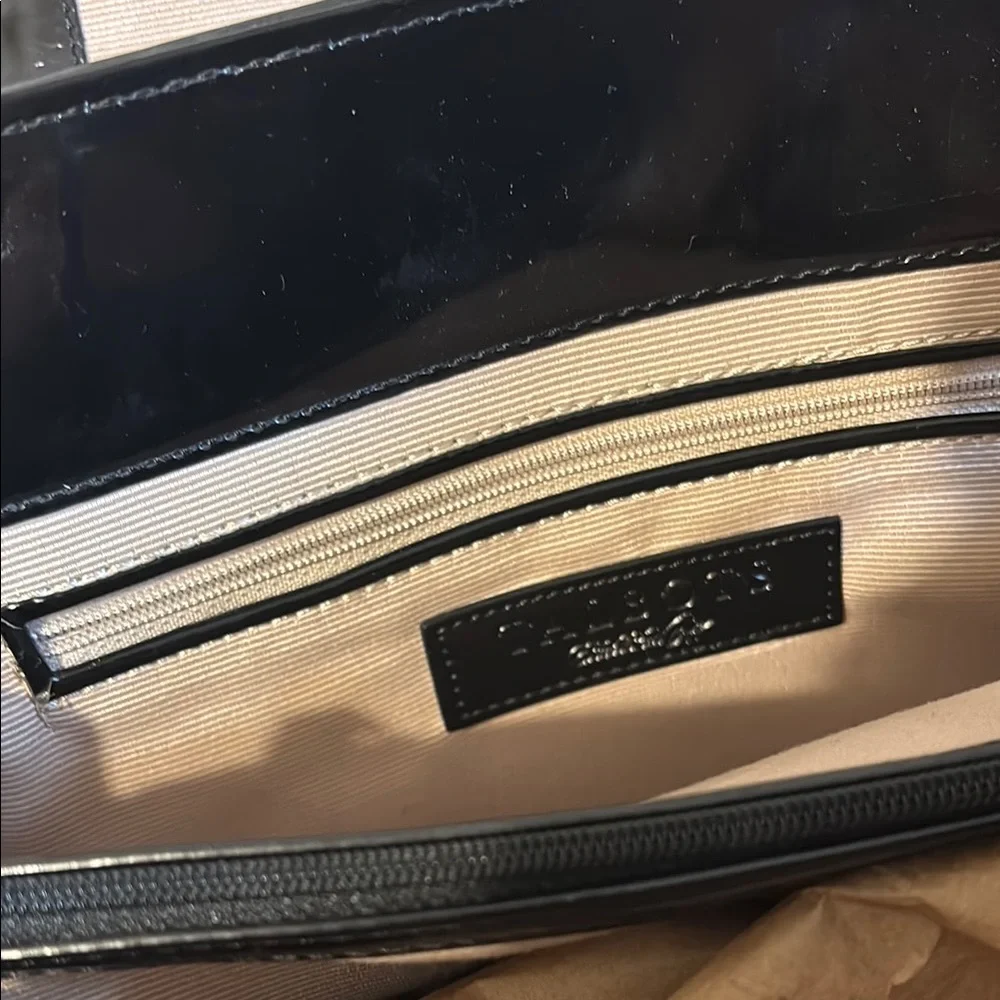 Talbots Black Zebra Print Shoulder Bag